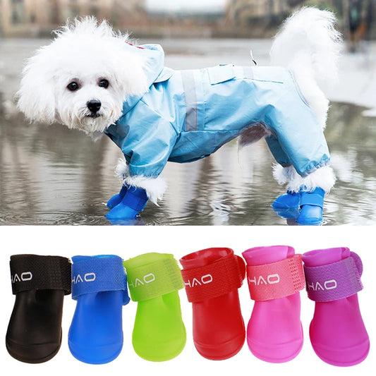 Summer Waterproof Pet Rain Shoes for Small Meidum Dogs Walking Running Puppy Dog Boots Shih Tzu Accessories Outdoor Supplies