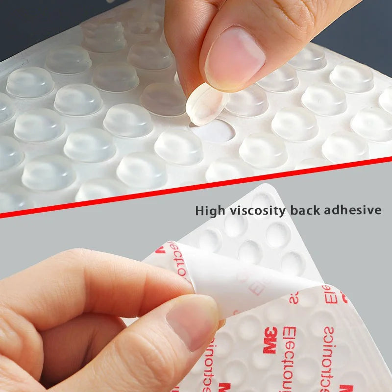 Strong Self-Adhesive Clear Door Stopper Rubber Damper Buffer Cabinet Bumpers Furniture Dots Cushion Protective Pads Tiny Bumpons